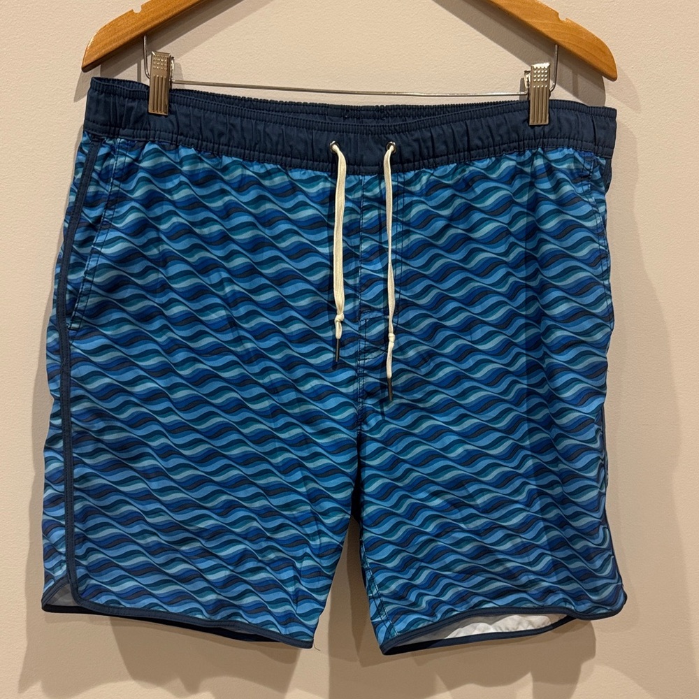Fair Harbor Blue Wave Swim Trunks